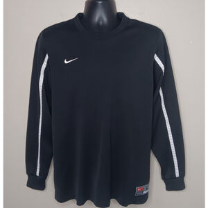 Vintage Nike Team Men’s Large Training Jersey L/S Dri-FIT Black Shirt Swoosh